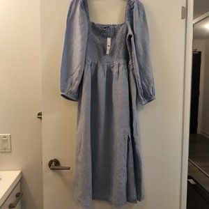 J Crew light blue dress size large